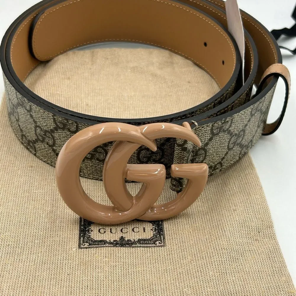 Men's Gucci GG supreme Marmont leather belt size 115 centimeters/46 inches